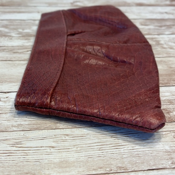 Lauren Merkin Brown Snake Patterned Clutch - Picture 5 of 8